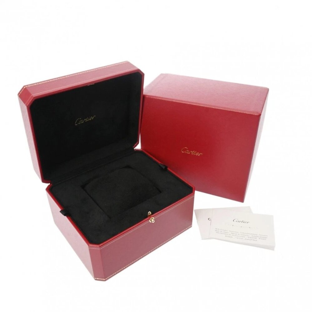 CARTIER tank mast LM WSTA0055 blue lacquer mens Watches quartz Used Ginzo - Picture 4 of 7